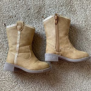 OshKosh Gold Glitter Boots Toddler